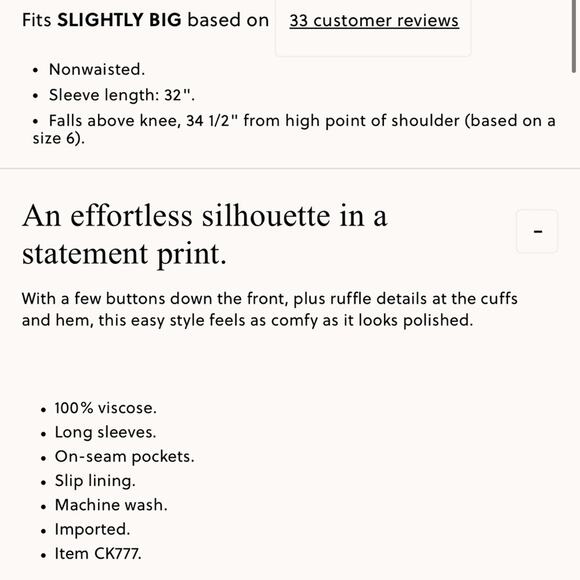 J. Crew Amelia Popover Black Shirtdress in Gold Chain Print Size Small - Picture 3 of 9